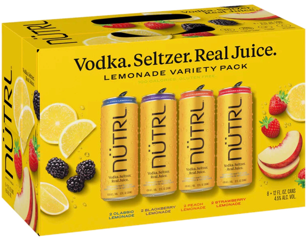 Nutrl Lemonade Variety Pack Vodka Seltzer