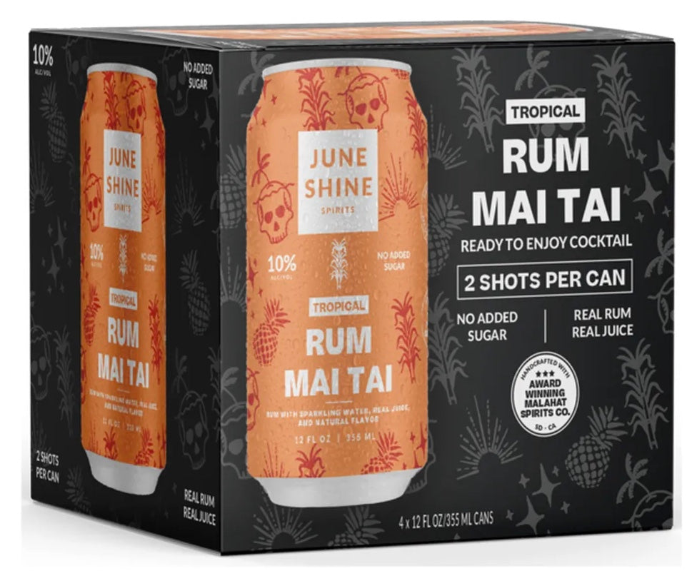 Juneshine Tropical Rum Mai Tai 4 Pack