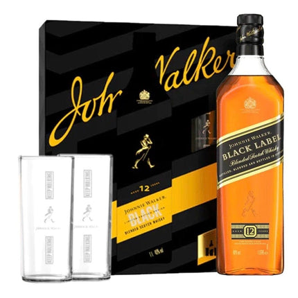 Johnnie Walker Black Label 12 YR Gift Set - Barbank