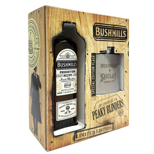 Bushmills Prohibition Recipe Irish Whiskey w/Flask - Barbank