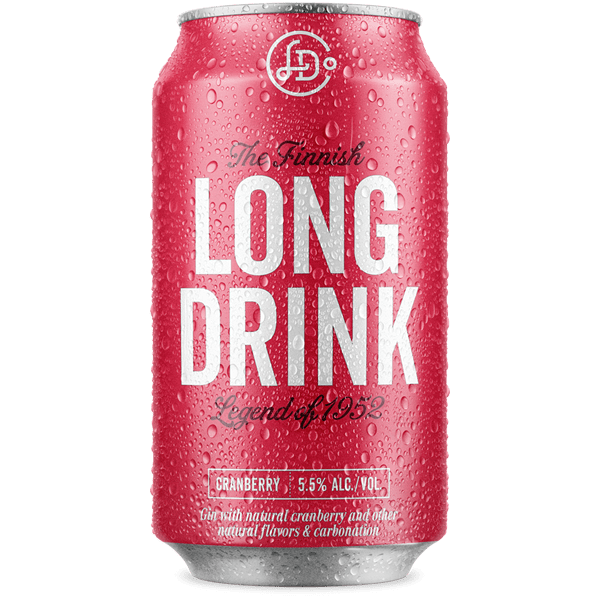 The long Drink Company Cranberry Seltzer 6 Pack - Barbank
