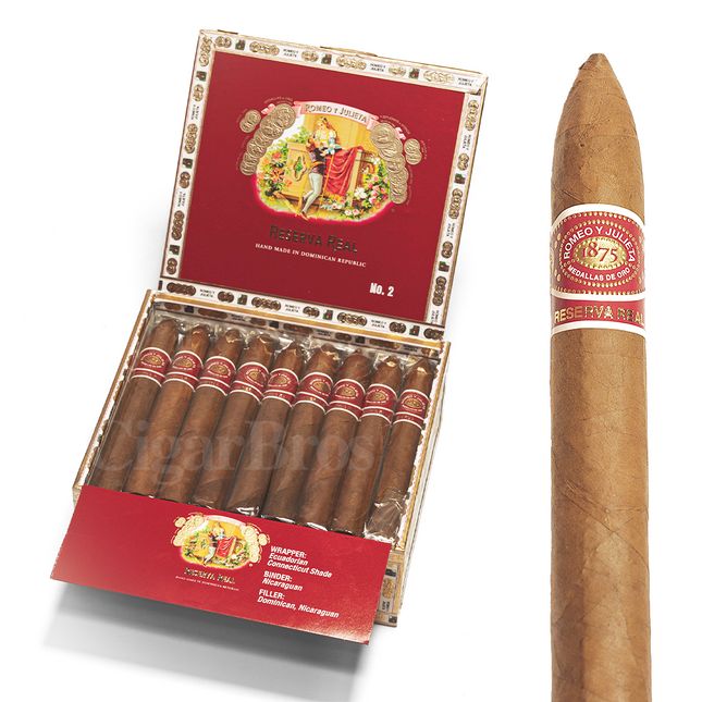Romeo Y Julieta Reserva Real No.2 Box Pressed Romeo Y Julieta Reserva Real No.2 Box Pressed - Box of 25