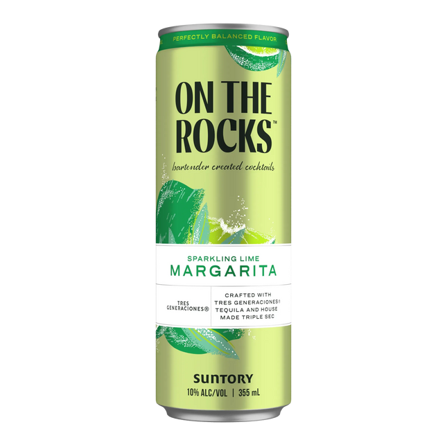 On The Rocks Cocktail Sparkling Lime Margarita can