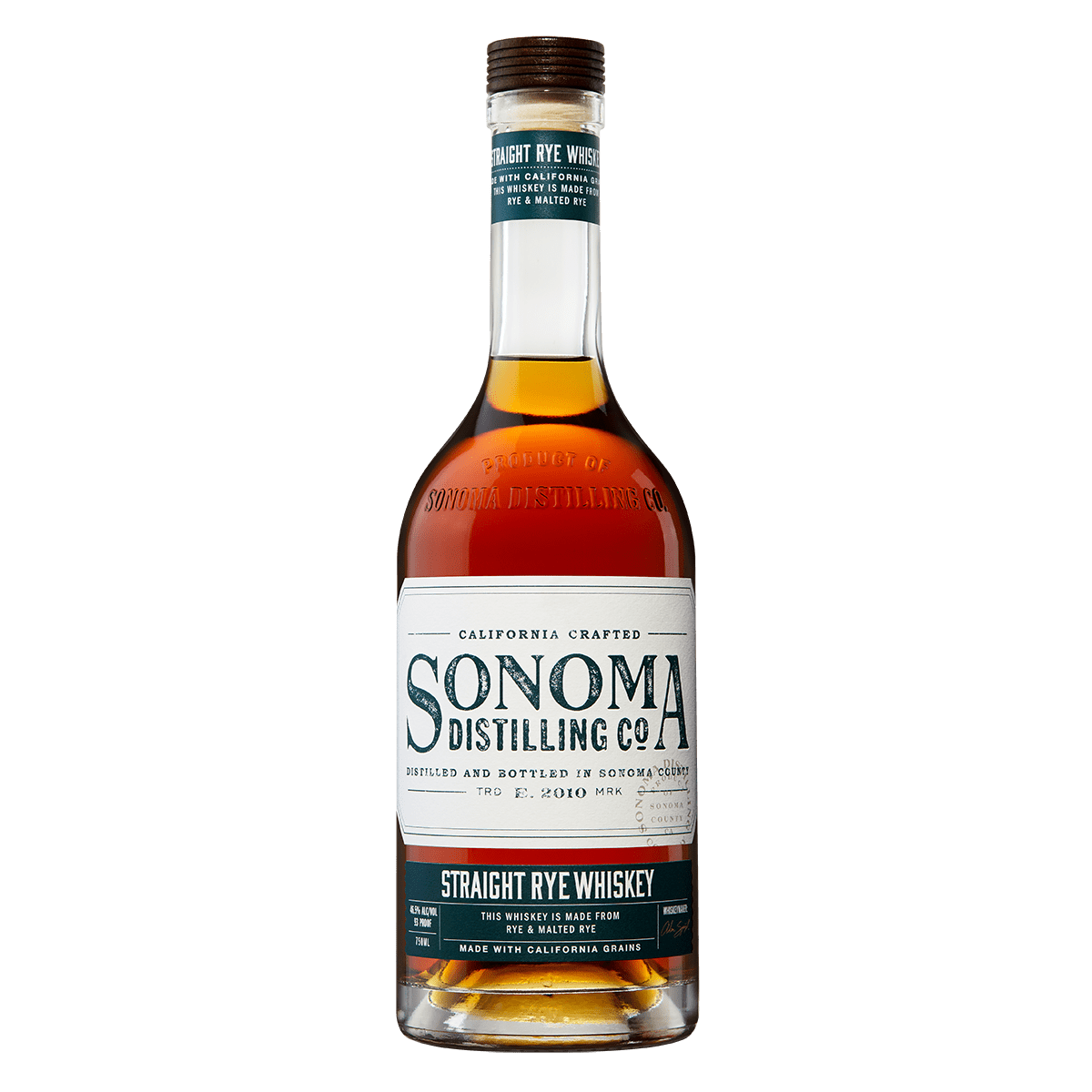 Sonoma Distilling Straight Rye Whiskey - Barbank