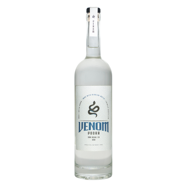 Venom Vodka bottle front – ultra-premium distilled vodka