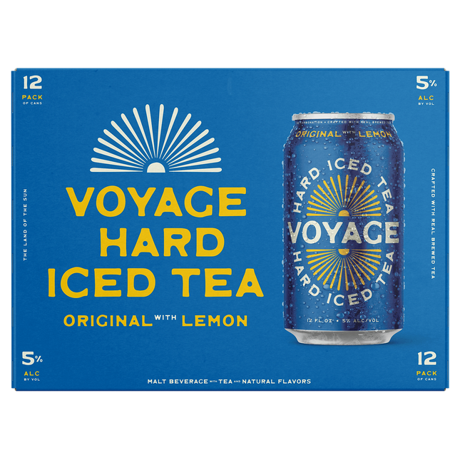 Voyage Hard Iced Tea Original Lemon 12 Pack - Barbank