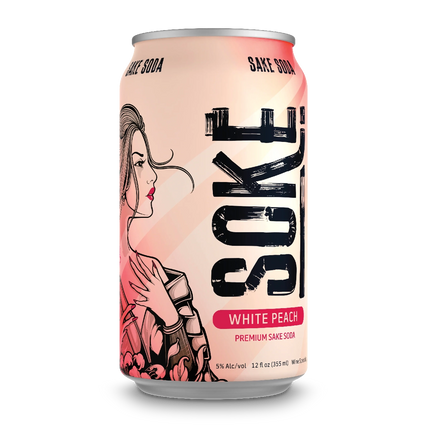 Soke White Peach Sake Soda - Barbank