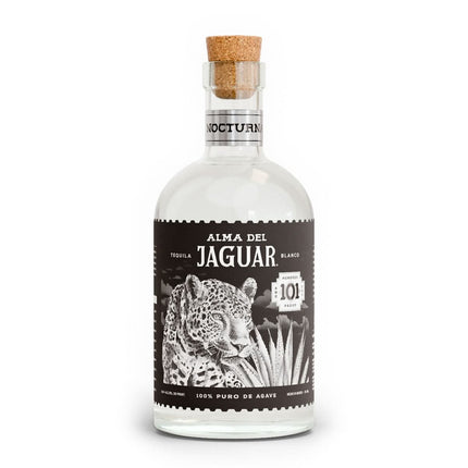alma del jaguar high proof blanco bottle