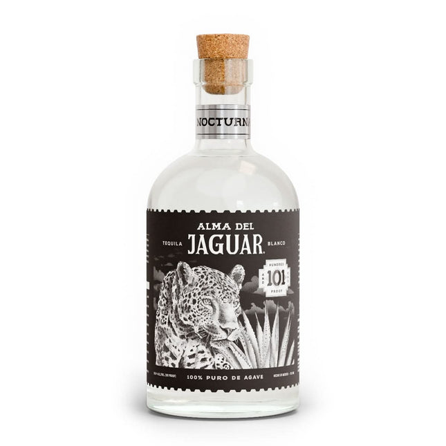 alma del jaguar high proof blanco bottle