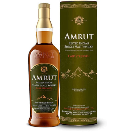 AMRUT Peated Indian Single Malt Whiskey CASK STRENGTH