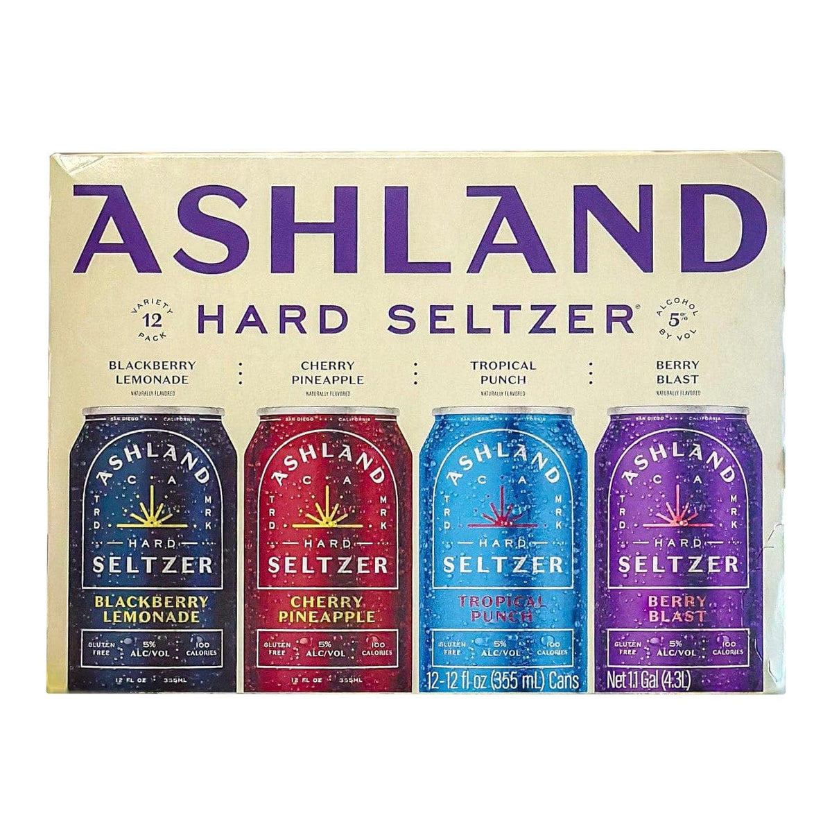 Ashland Hard Seltzer Variety White Pack - Barbank