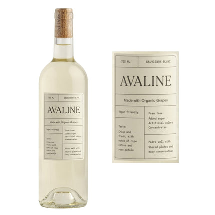 Avaline Sauvignon Blanc Organic Wine 750mL