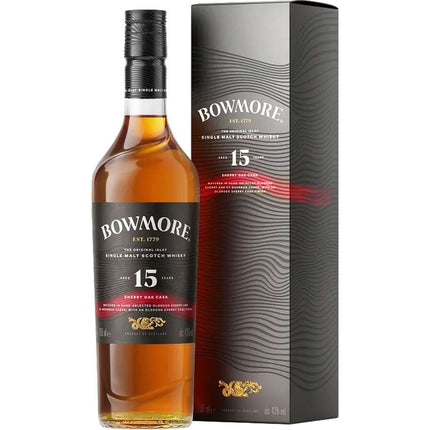 Bowmore Single Malt Scotch Sherry Oak Cask 15 Yr 700mL