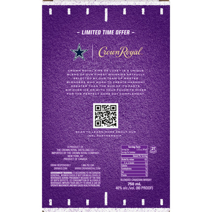 Crown Royal Limited Edition 2024 NFL Cowboys