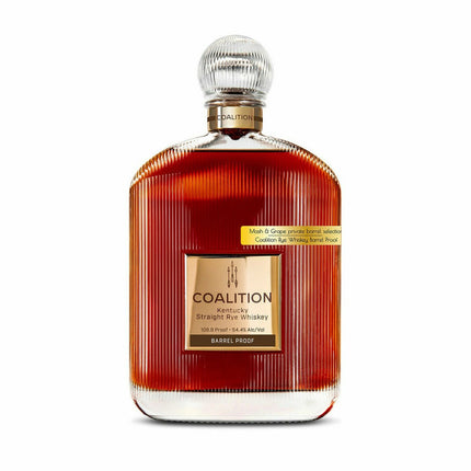 Coalition Rye x Mash&Grape Barrel Proof Private Barrel