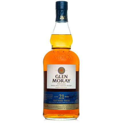 Glen Moray Speyside Single Malt Scotch Elgin Heritage Portwood Finish Whisky 21 year
