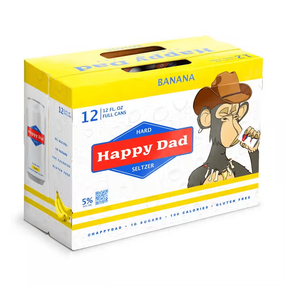 Happy Dad Hard Seltzer Banana - Barbank