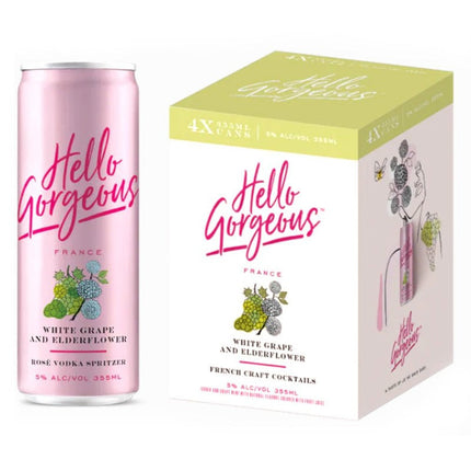 Hello Gorgeous White Grape and Elderflower French Craft Cocktails ( 355mL