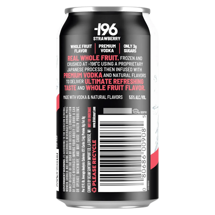 -196 Vodka Seltzer Strawberry (4 Pack) - Barbank
