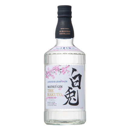 Japanese Craft Matsui Gin The Hakuto Premium 700mL