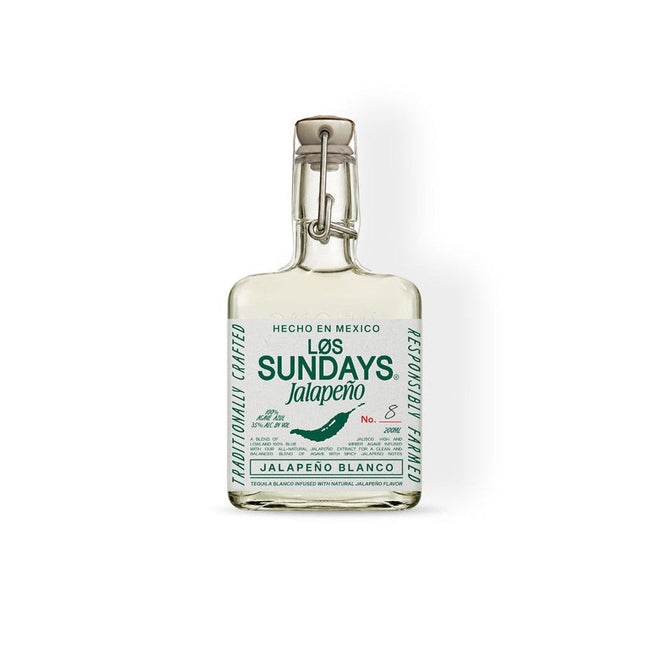 Los Sundays Jalapeño Blanco Tequila 200mL