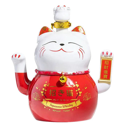 Lucky Cat Maneki Neko Japanese Whisky Wave