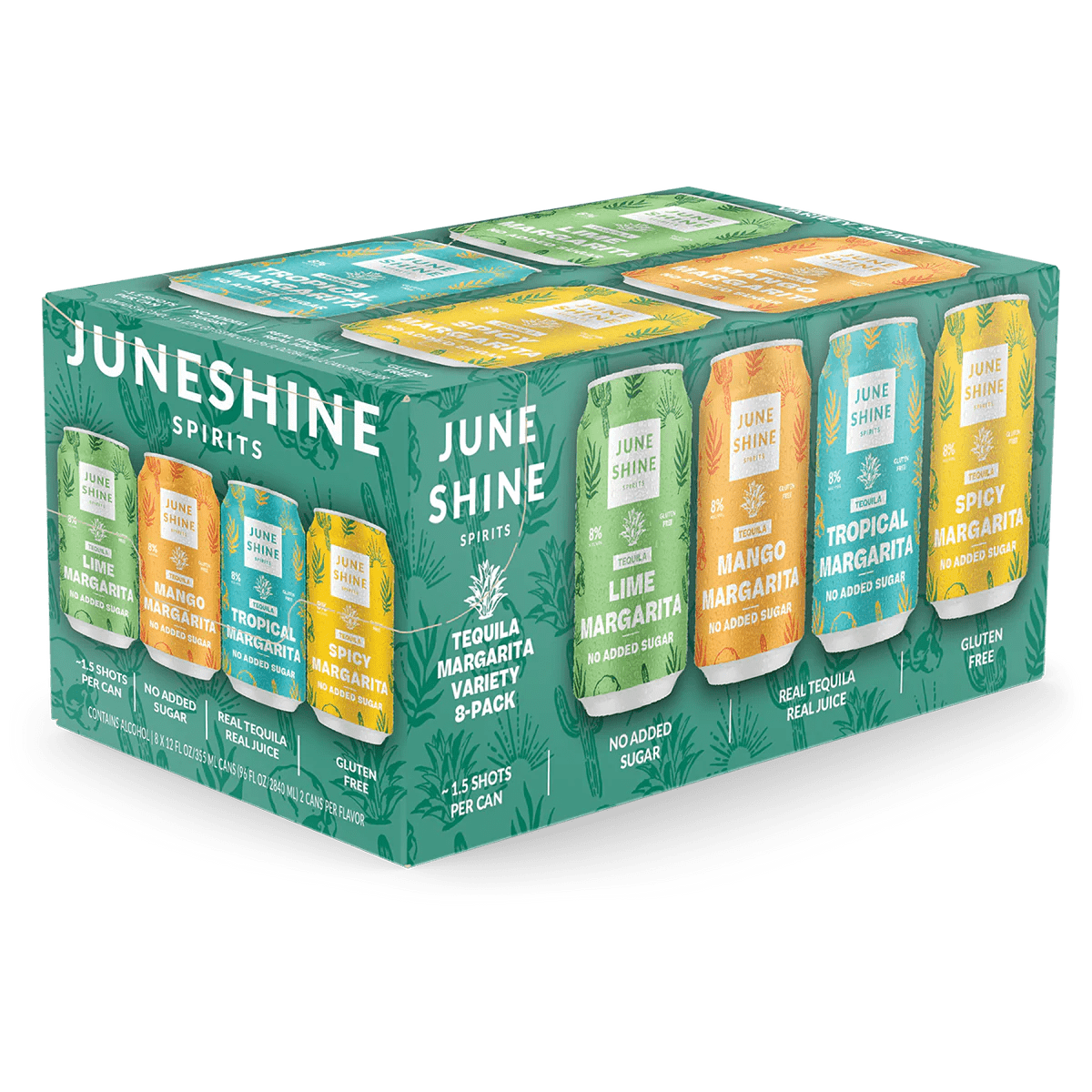 Juneshine Spirits Tequila Margarita Variety 8 Pack - Barbank