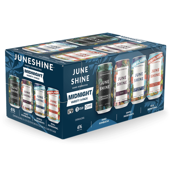 Juneshine Hard Kombucha Midnight Variety Pack - Barbank