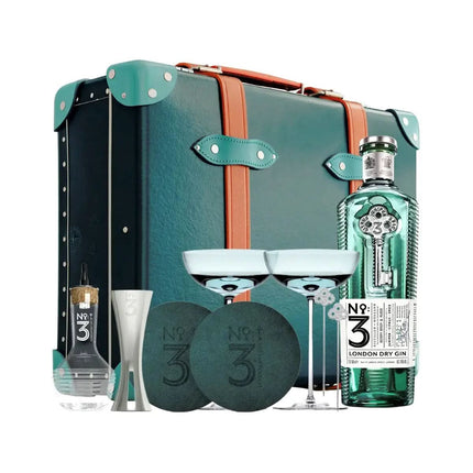 No 3 London Dry Gin Globe Trotter Unrivalled Martini Case