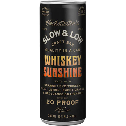 Slow & Low Whiskey Sunshine 200mL