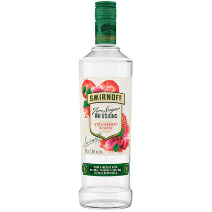 Smirnoff Zero Sugar Infusions Strawberry and Rose