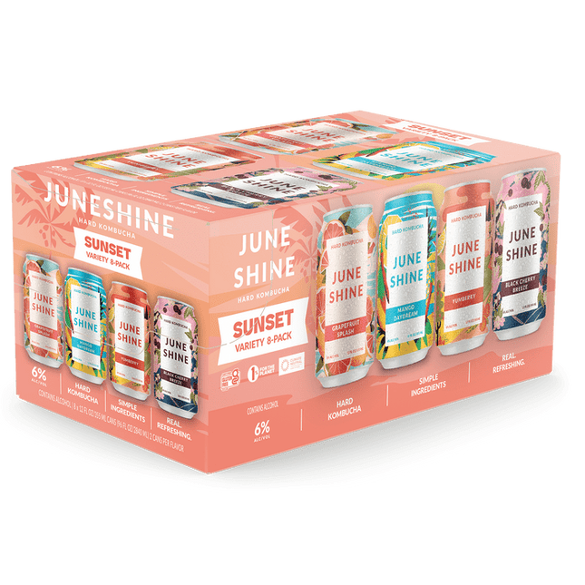 Juneshine Hard Kombucha Sunset Variety Pack - Barbank