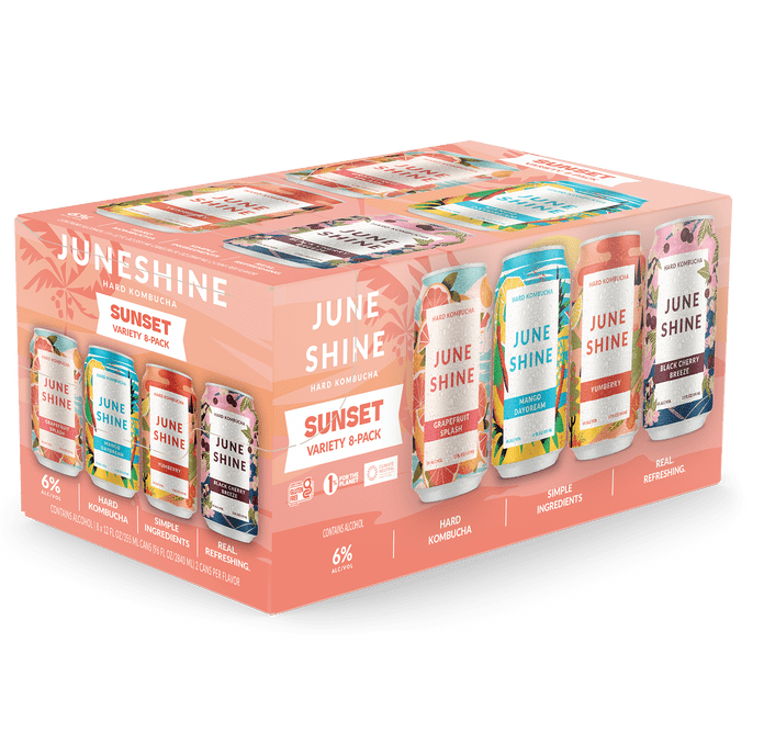 Juneshine Hard Kombucha Sunset Variety Pack - Barbank