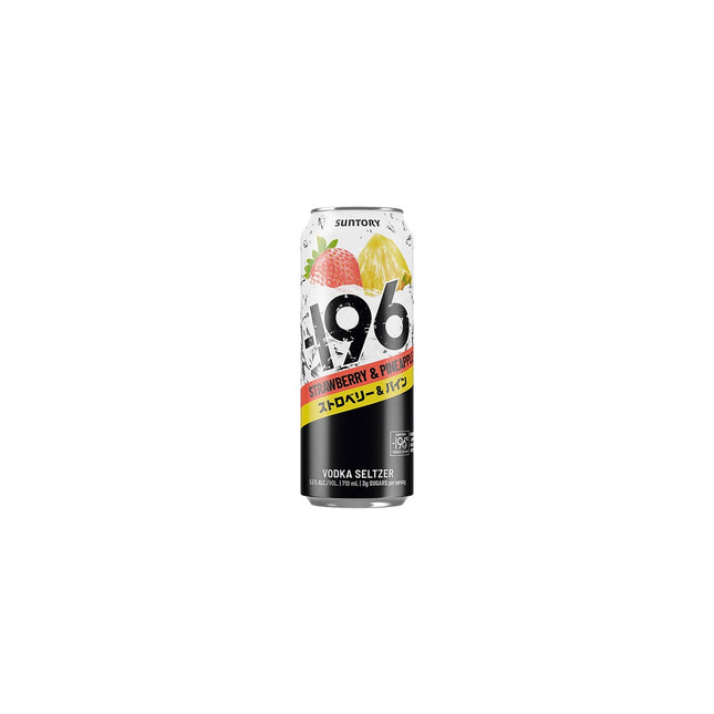 Suntory -196 Vodka Seltzer RTD Strawberry Pineapple 24oZ Cans
