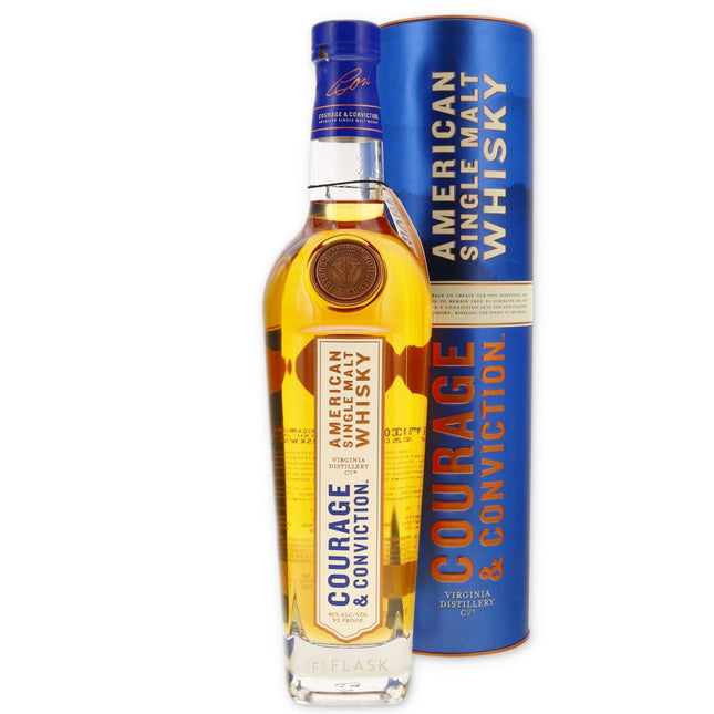 Virginia Distillery Co Courage and Conviction American Single Malt Gift Set /w 50ml 750 ml