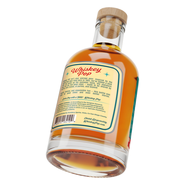Whiskey Pop Root Beer Float Flavored Whiskey