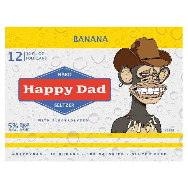 Happy Dad Hard Seltzer Banana - Barbank
