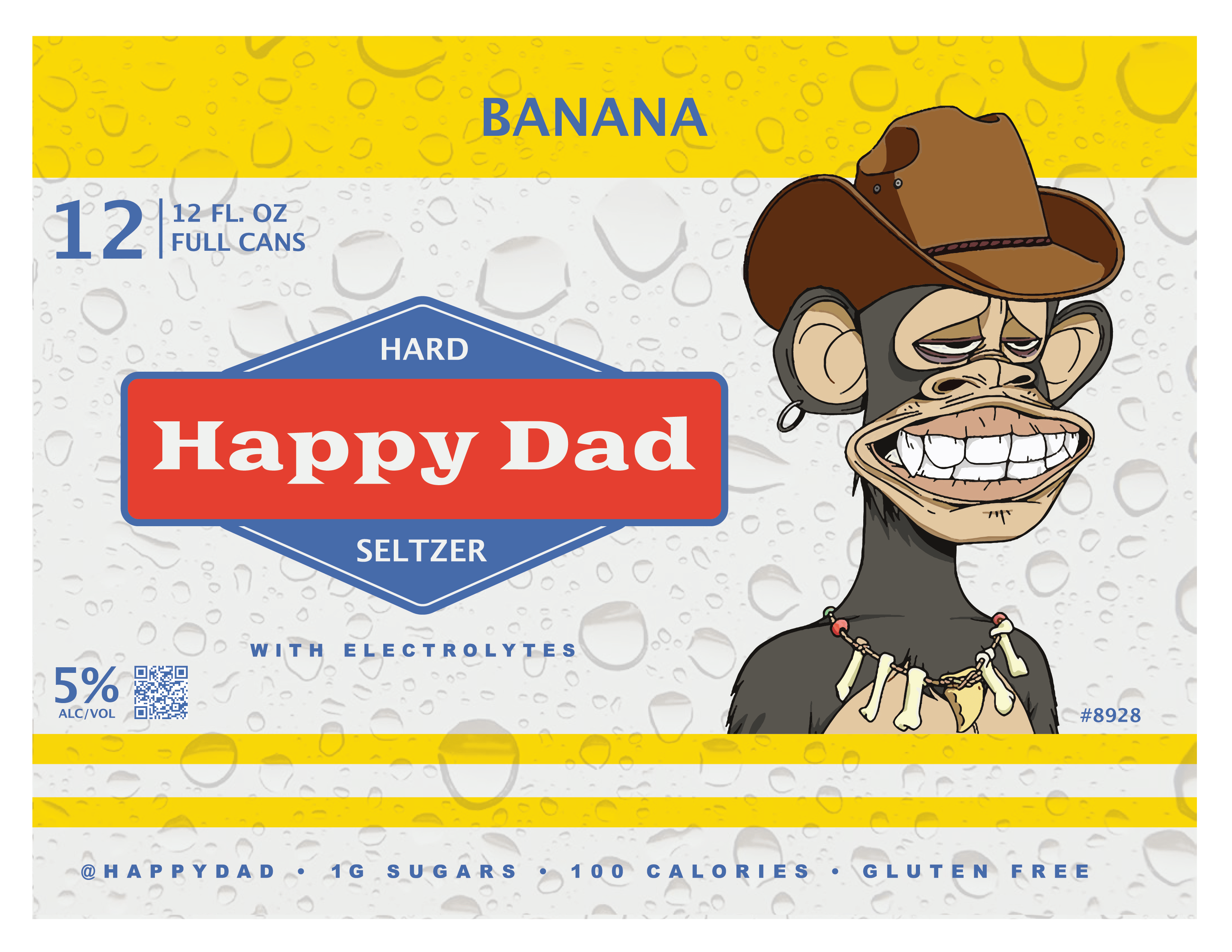 Happy Dad Hard Seltzer Banana - Barbank