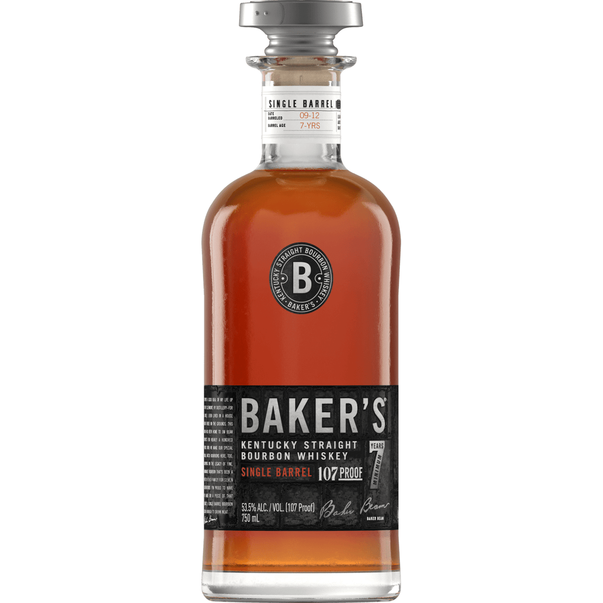 Baker's 7 Year Straight Bourbon Single Barrel 107 Proof - Barbank