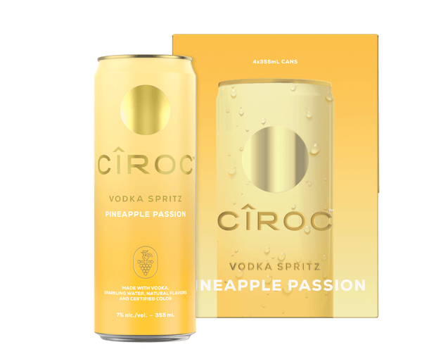 Ciroc Vodka Pineapple Passion Spritz 4x 355ml Cans: Buy Now | Barbank
