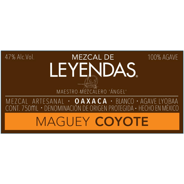 Mezcal De Leyendas Coyote - Barbank
