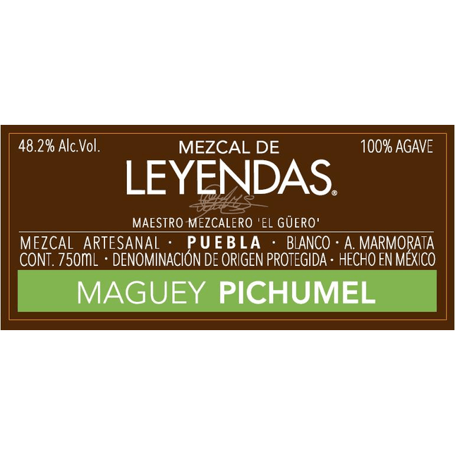 Mezcal De Leyendas Pichumel - Barbank