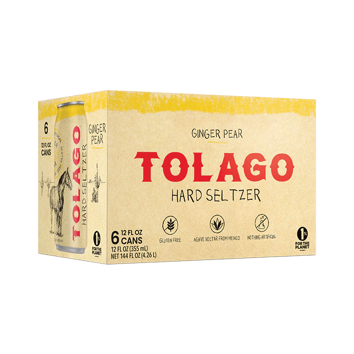 Tolago Ginger Pear Hard Seltzer 6 Pack - Barbank