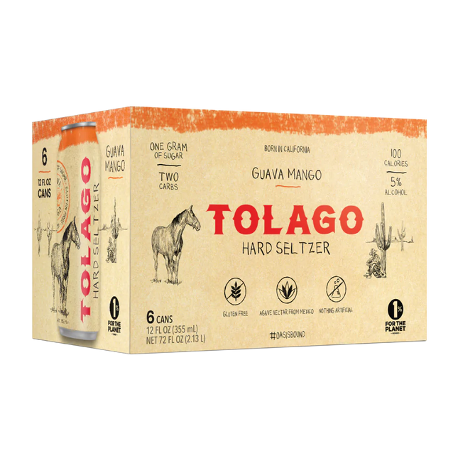 Tolago Guava Mango Hard Seltzer 6 Pack - Barbank