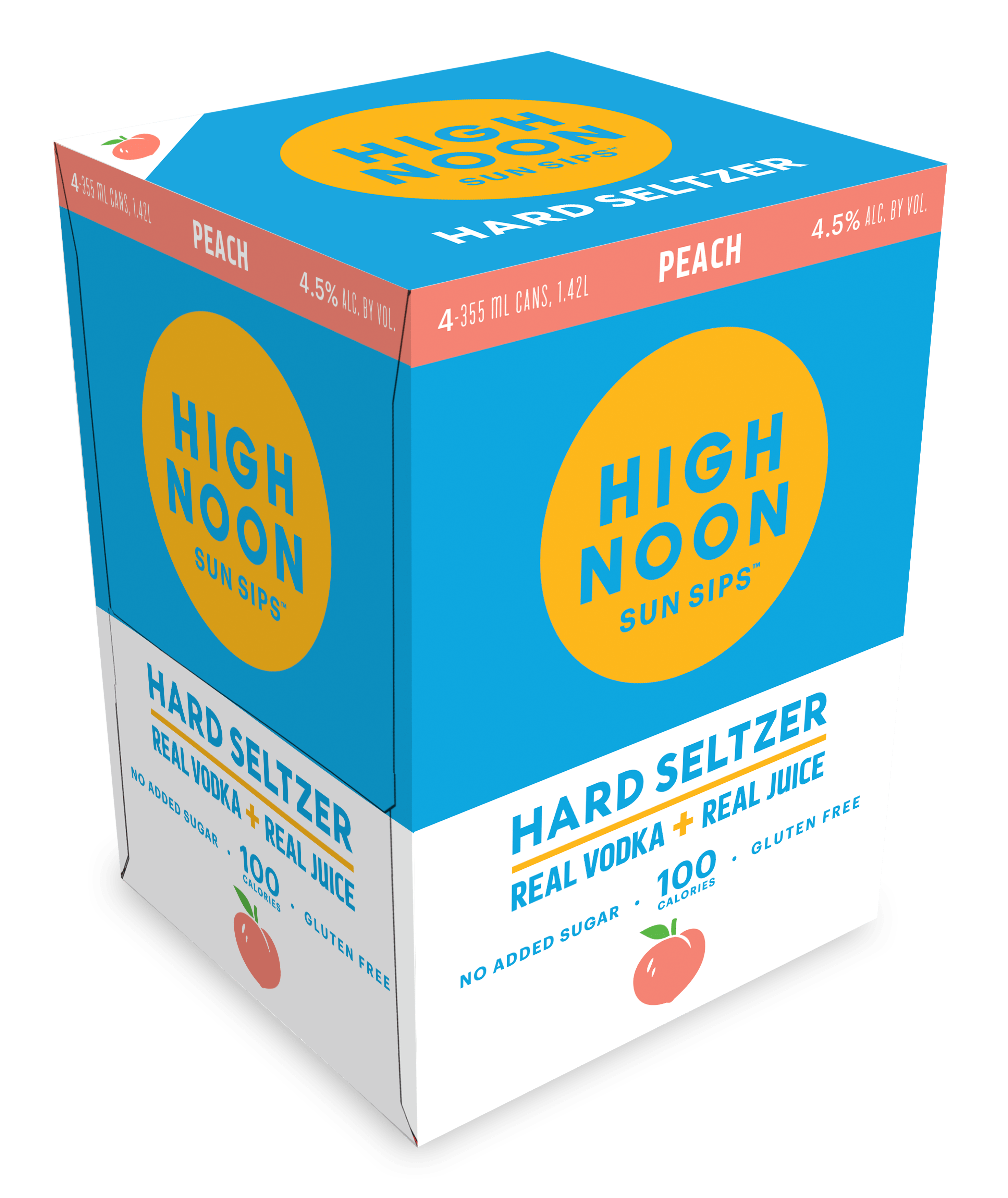 High Noon Sun Sips Peach Hard Seltzer - Barbank