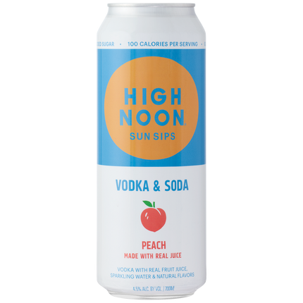 High Noon Seltzer Peach Hard Seltzer 700ml - Barbank