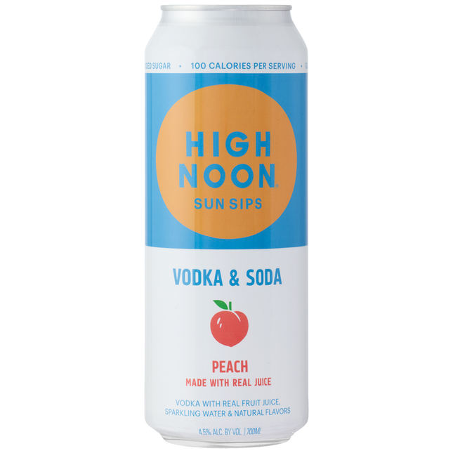 High Noon Seltzer Peach Hard Seltzer 700ml - Barbank