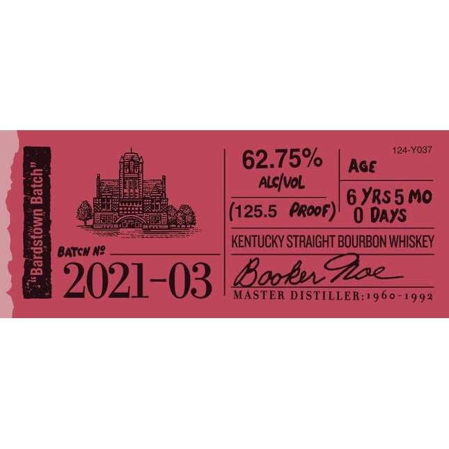 Bookers Batch 2021-03 Bardstown Batch - Barbank