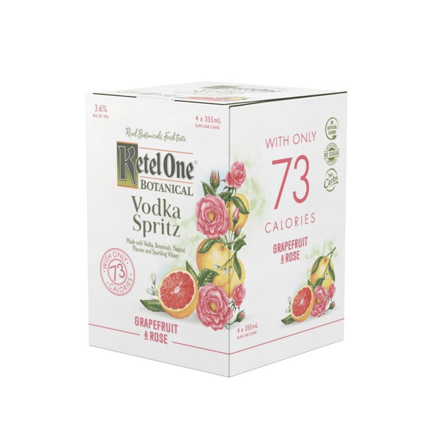 Ketel One Grapefruit & Rose Vodka Spritz Ready to Drink Canned Cocktail - Barbank