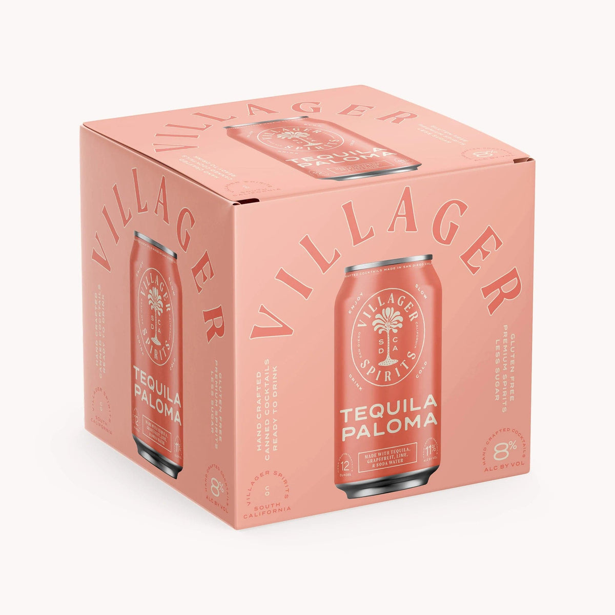 Villager Spirits Tequila Paloma RTD Canned Cocktail 4-Pack - Barbank